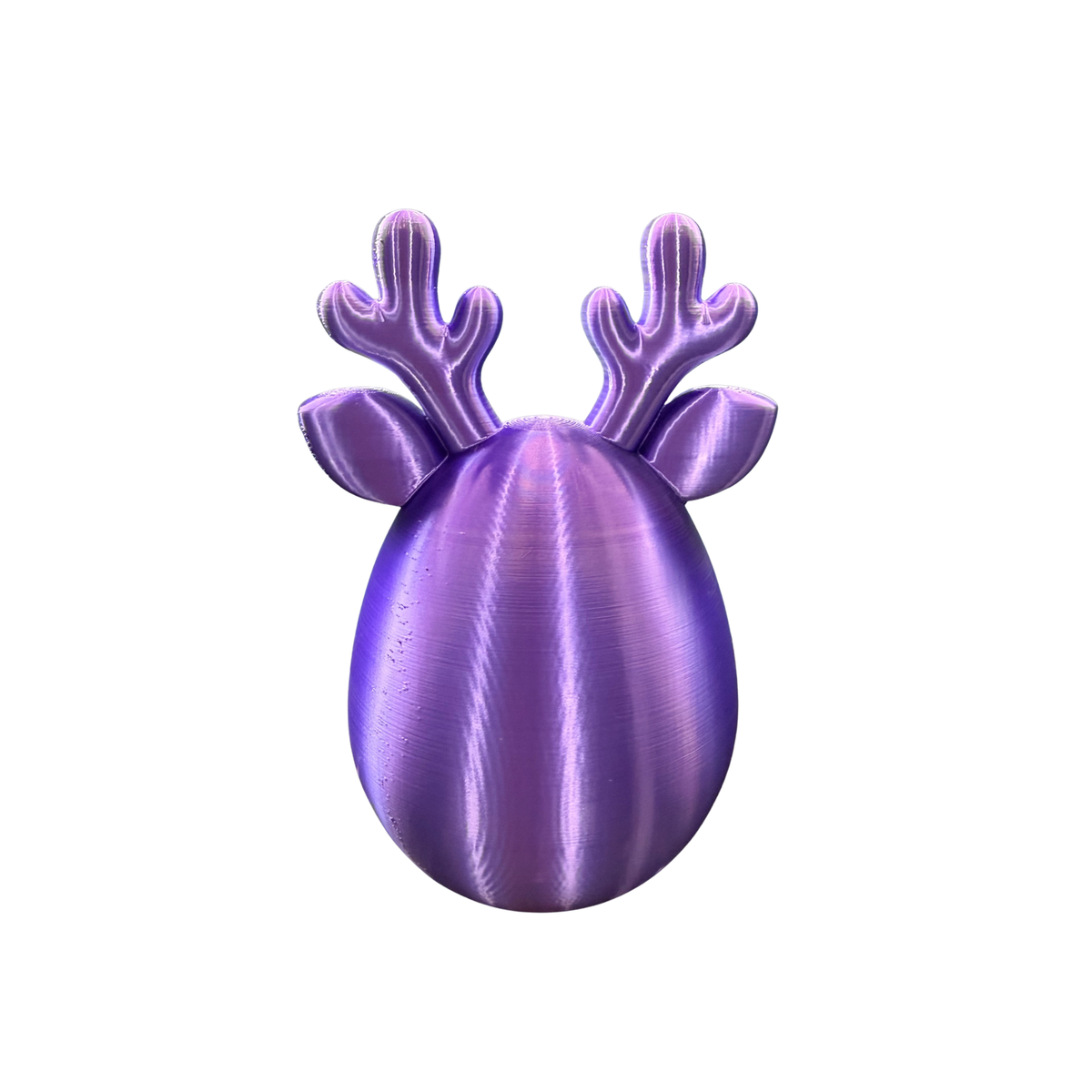 Purple back of the Celestial Violet reindeer LED tealight holder
