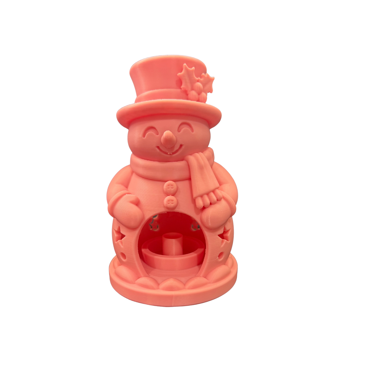 Snowman Christmas decoration with micro LED light switched off