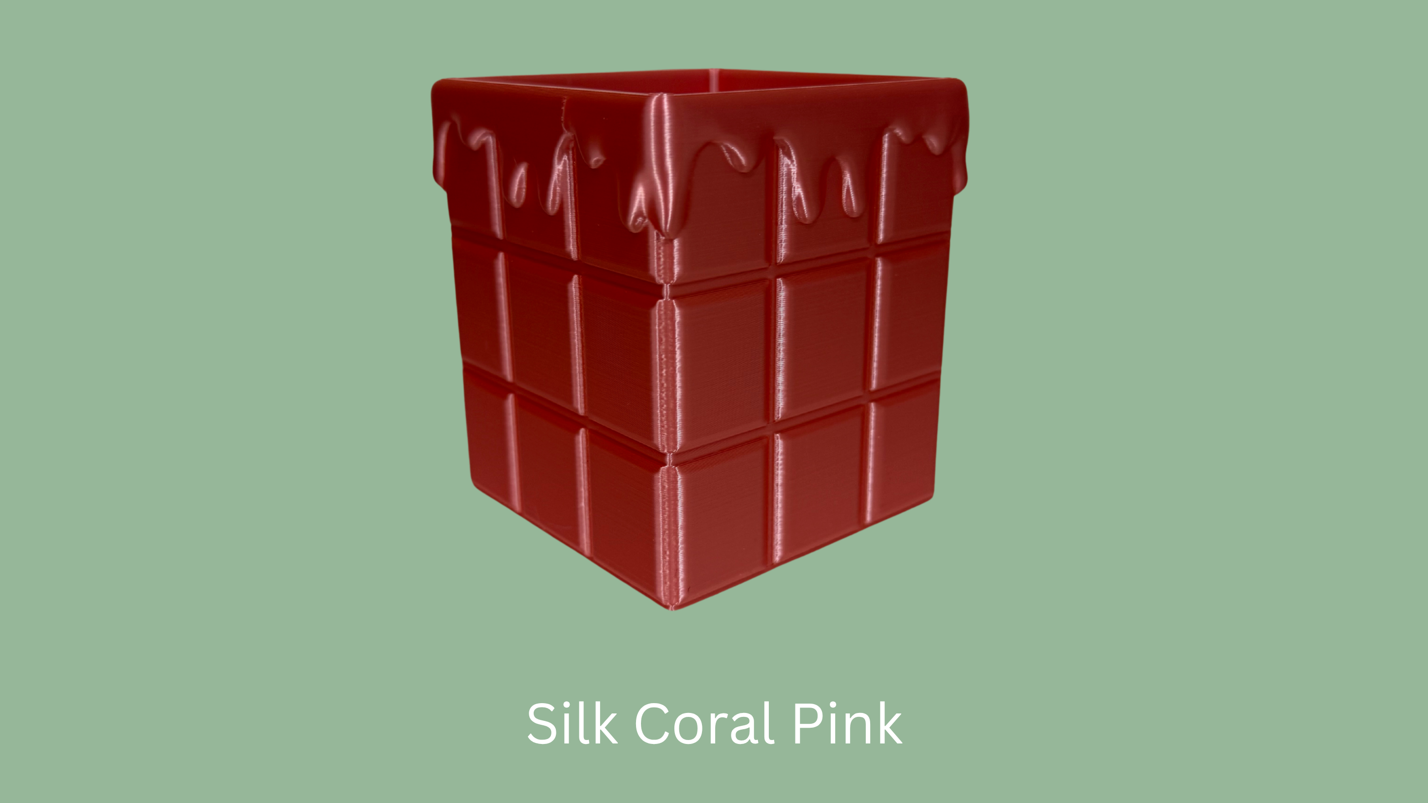 Chocolate Block Organiser - Silk Coral Pink