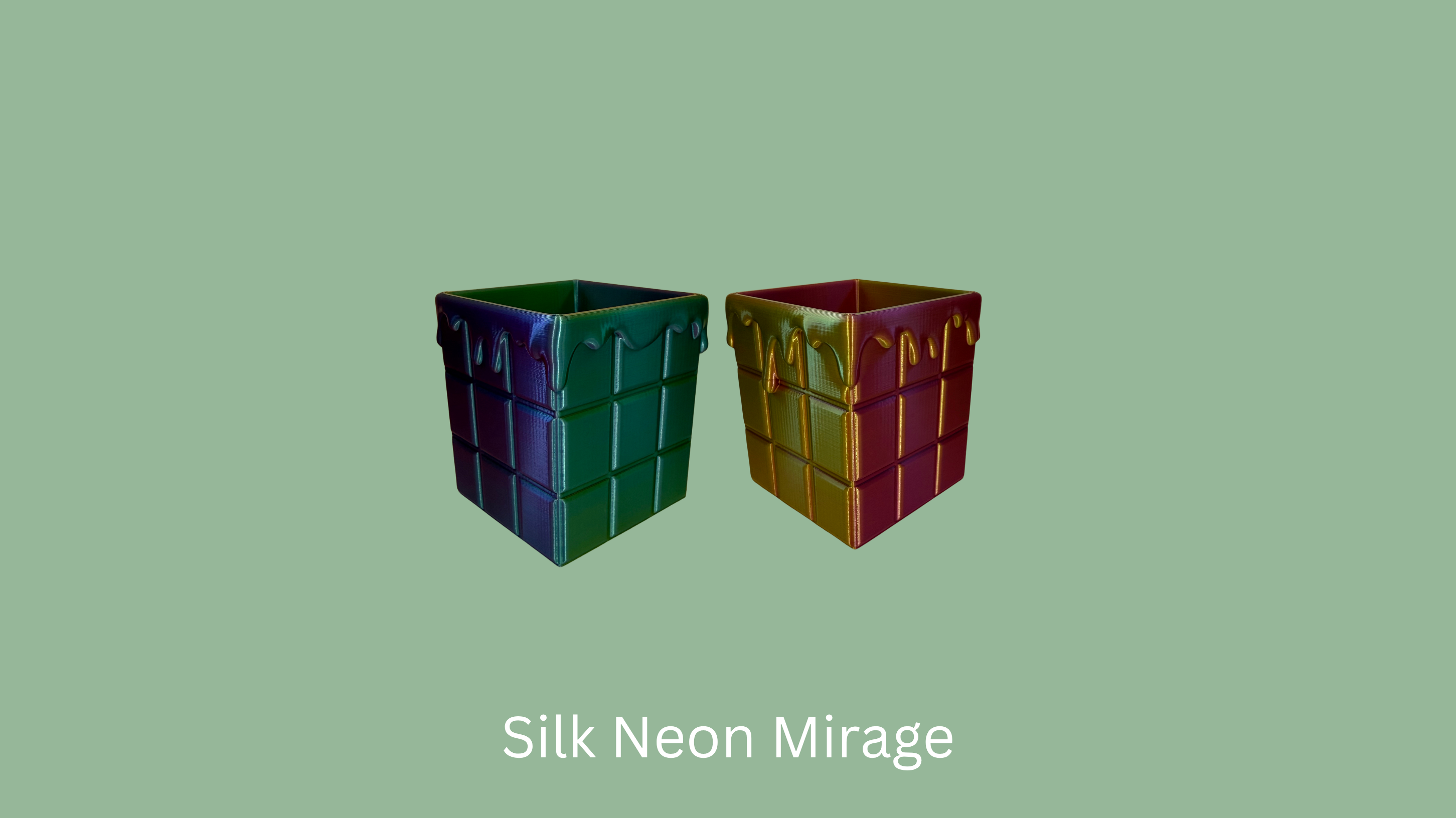 Chocolate Block Organiser - Silk Neon Mirage