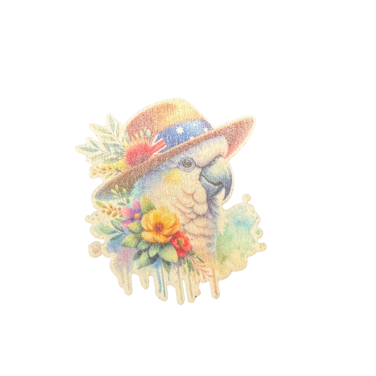 Cockatoo Wooden Magnet