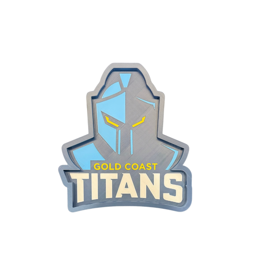Gold Coast Titans trinket tray on a white background