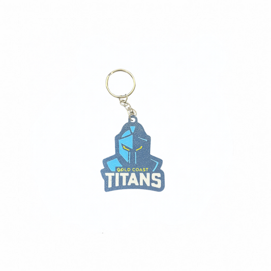 Gold Coast Titans keyring in blue and white