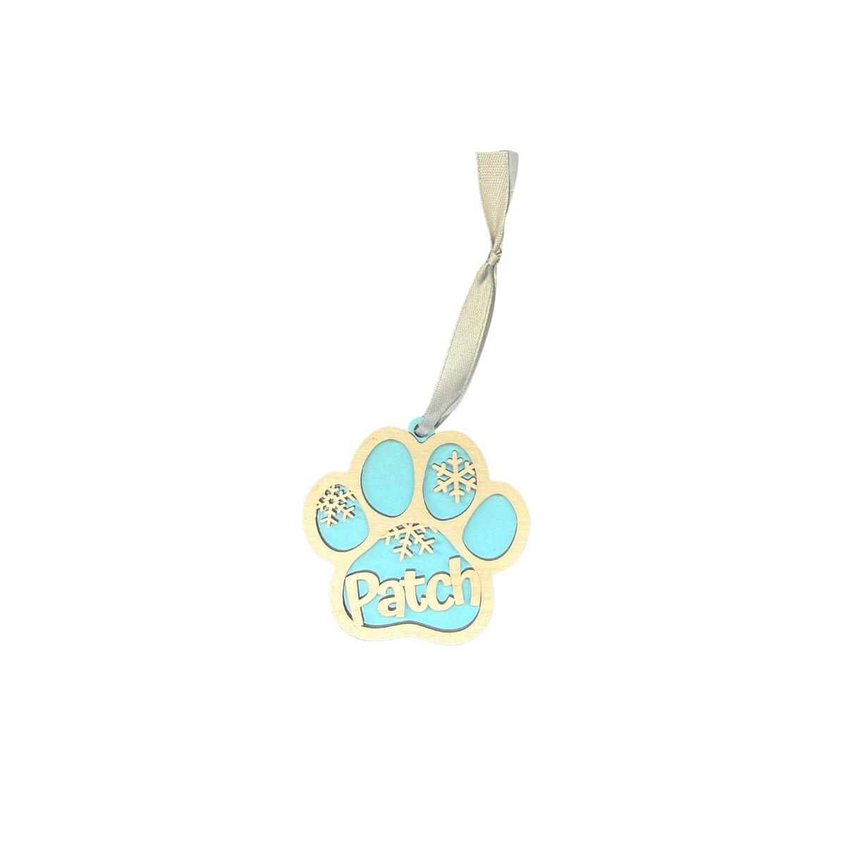 Personalised Wooden Dog Christmas Ornament