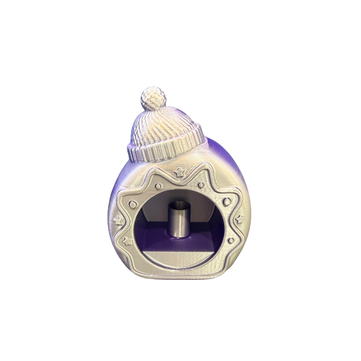 Side of Celestial Violet Christmas bauble decoration