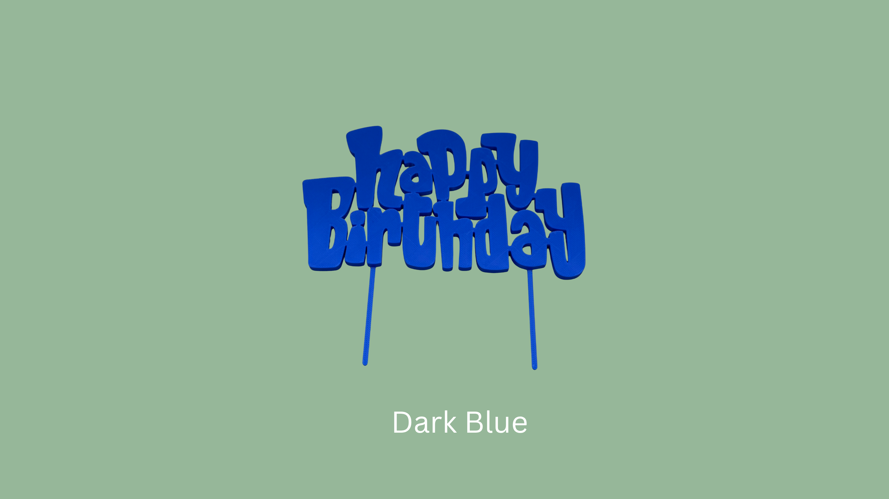 Happy Birthday Cake Topper