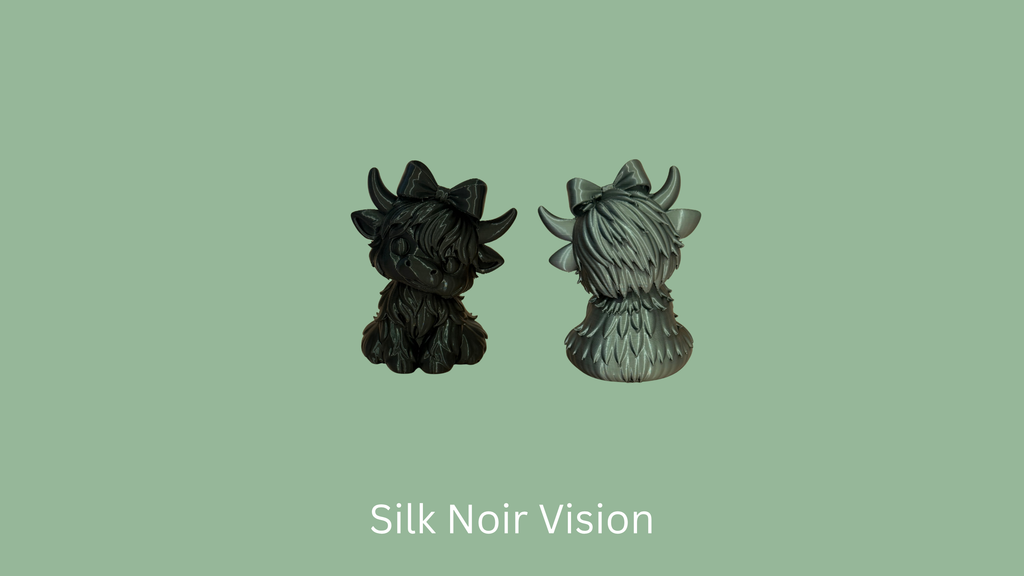 Highland Cow Figurine - Silk Noir Vision