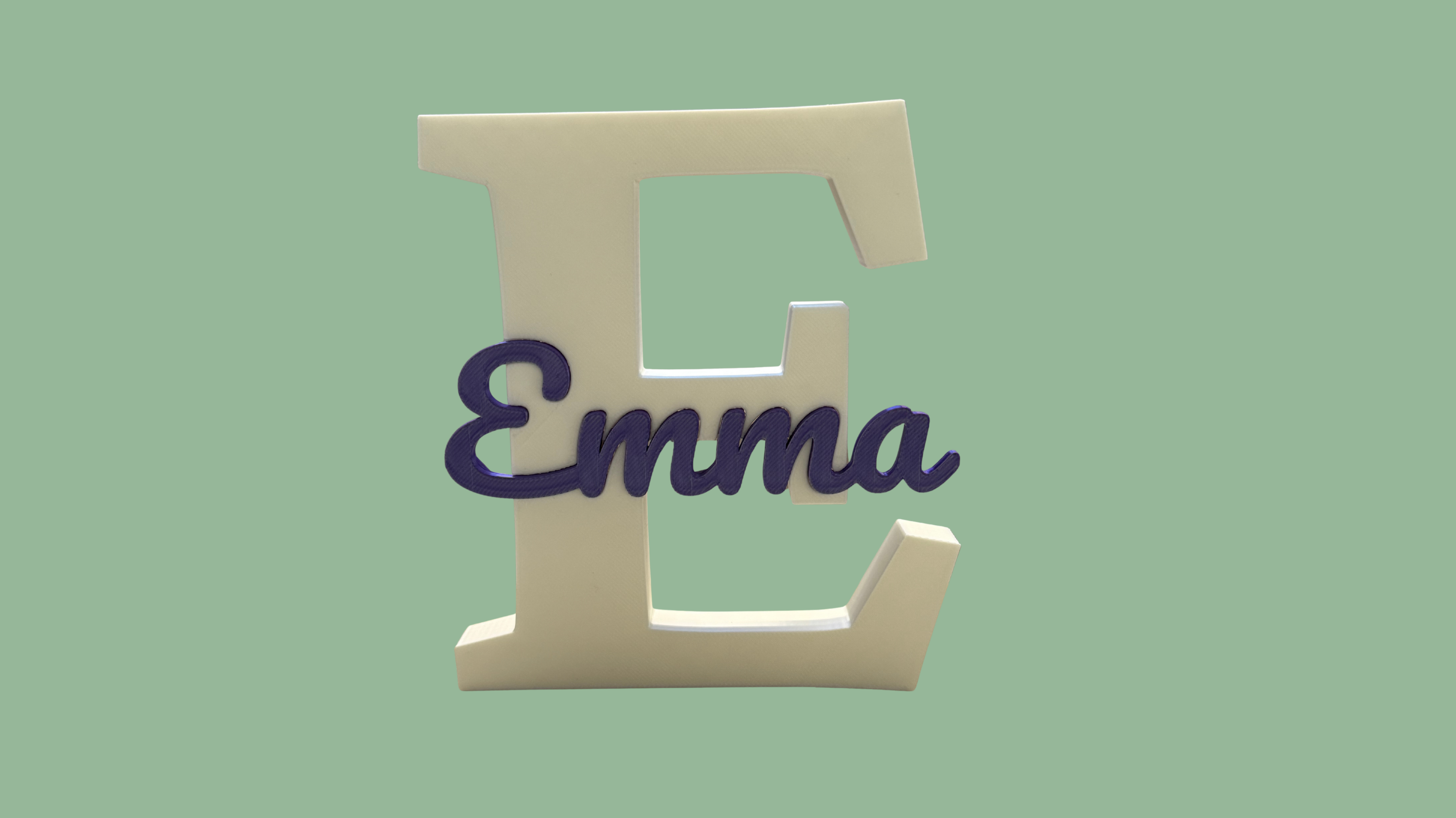 Personalised Freestanding Initial & Name | Custom Kids Gift | Made to Order