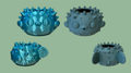 Pufferfish Organiser - Matte Sage Green and Silk Mint Green