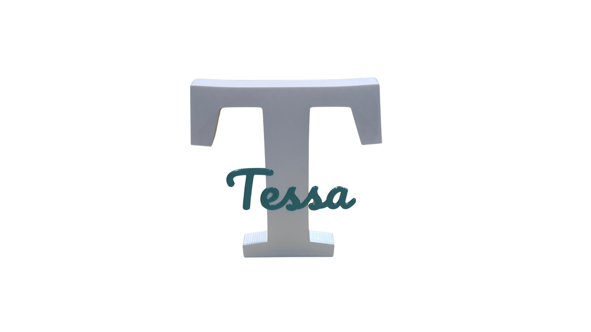 Freestanding Initial & Name