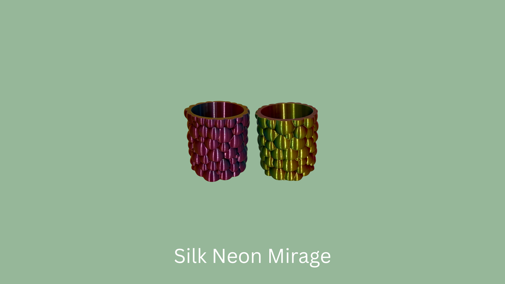 Bubble Organiser Small - Silk Neon Mirage