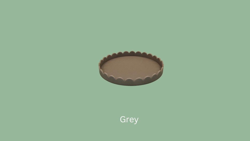 Small Scalloped Trinket Tray