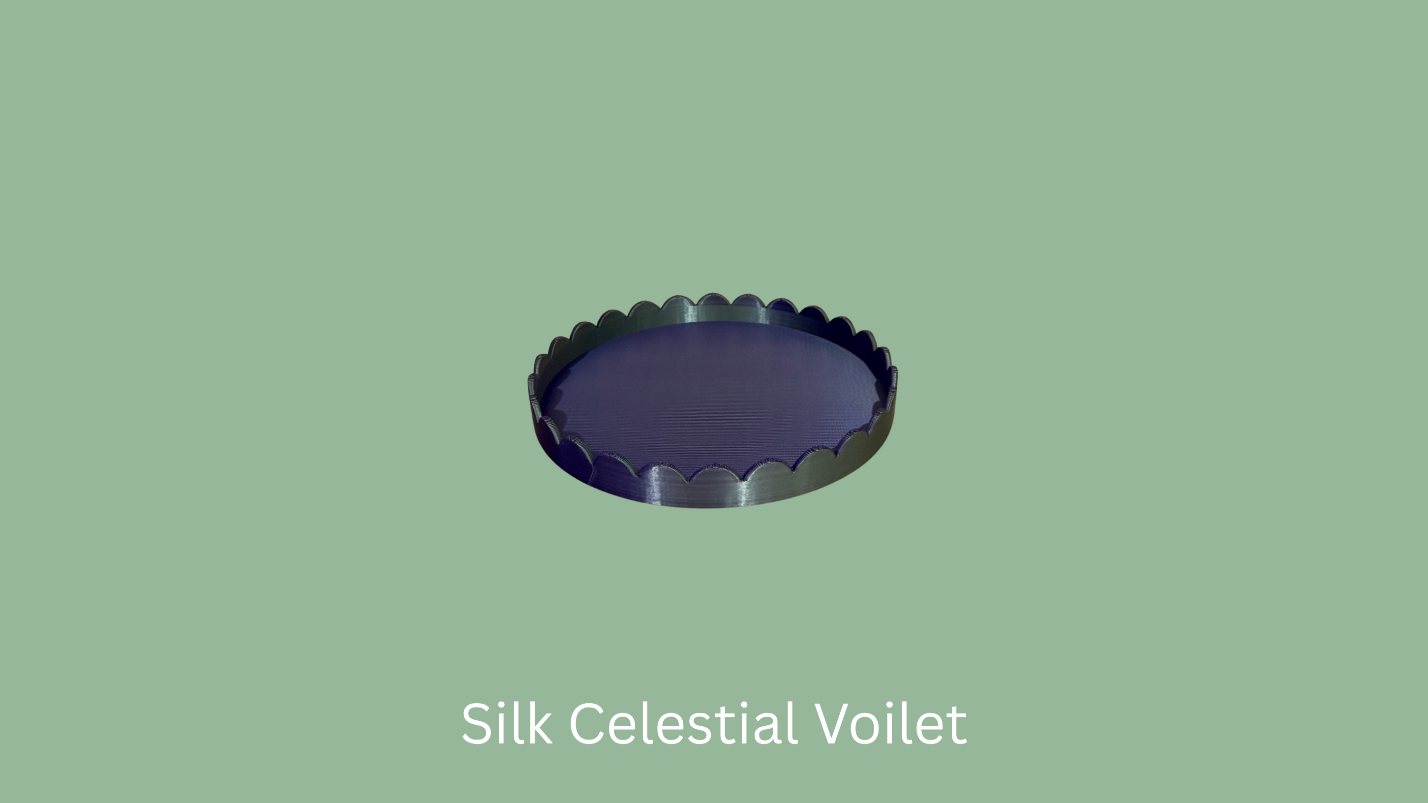 Small Scalloped Trinket Tray - Celestial Violet