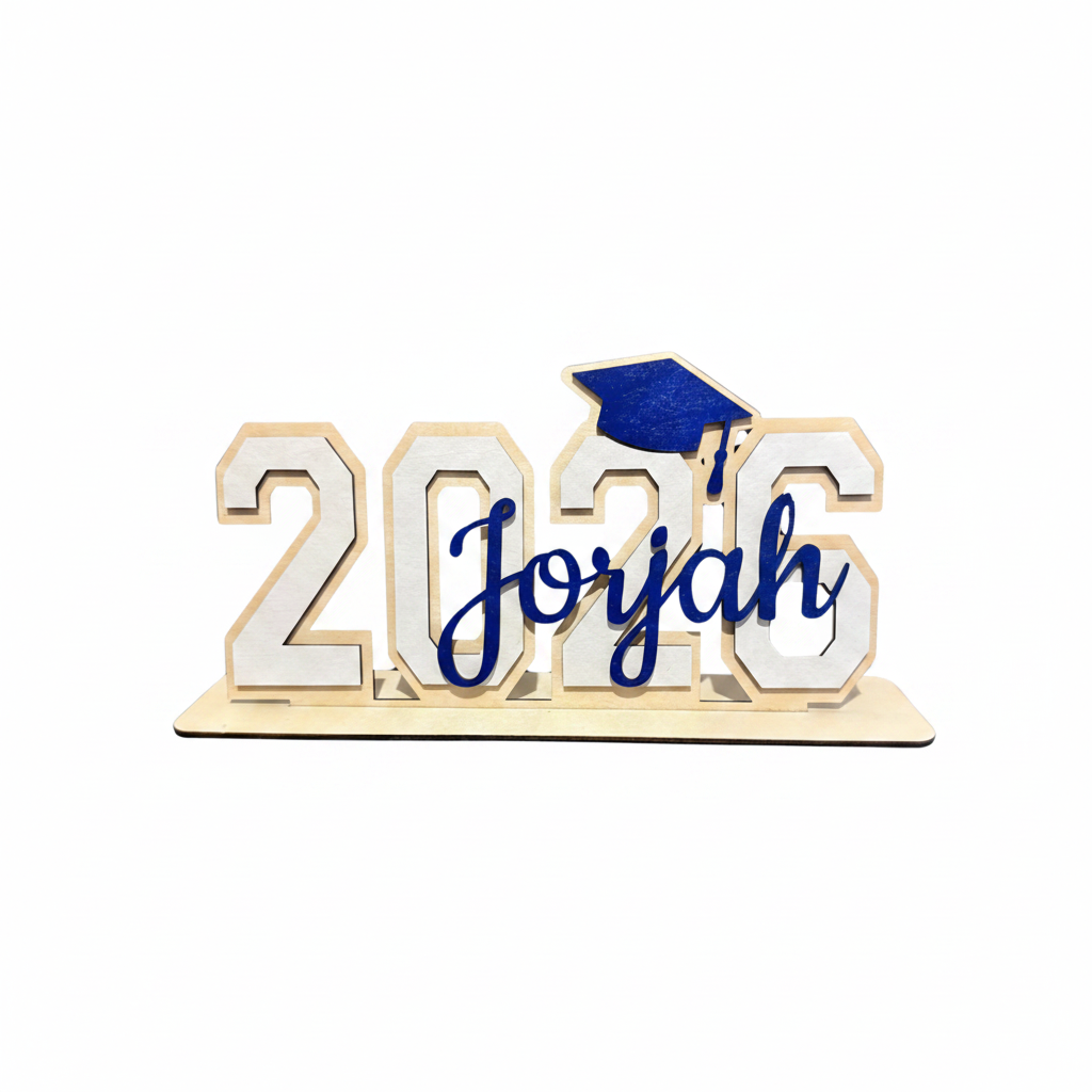 2026 Graduation Name Plaque - Blue
